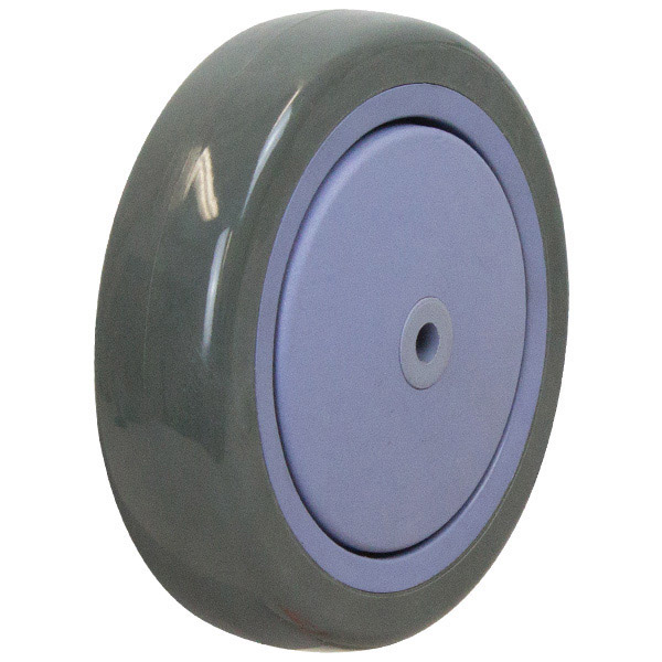 125mm Polyurethane Tyred Nylon Centred Wheel 5/16" Axle Diameter (PU555531) Richmond Wheel