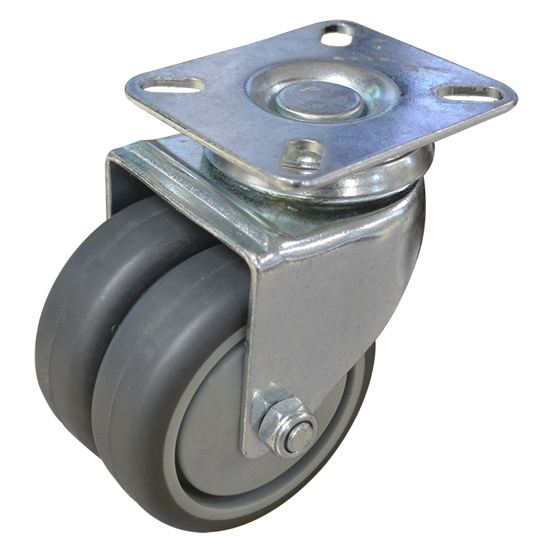 75mm Swivel Twin Wheel Plate Castor (S3718) Richmond Wheel & Castor Co
