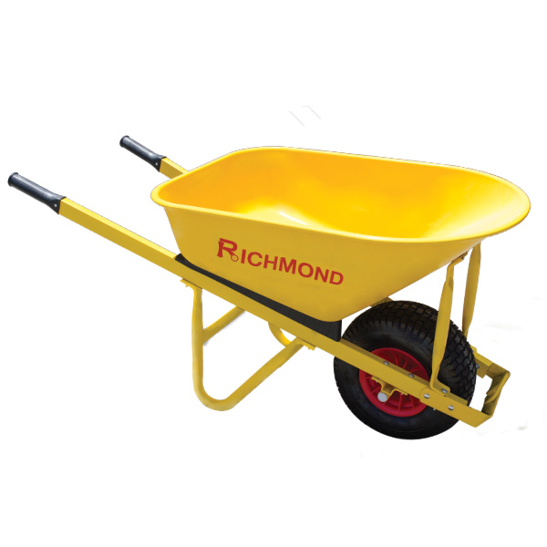 Steel Tray Wheelbarrow Wide Pneumatic Plastic Wheel (WBR202) Richmond