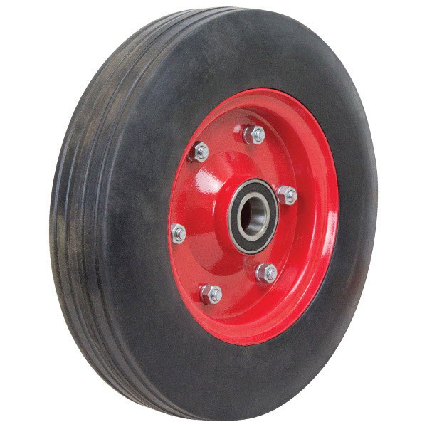 280mm Cushion Rubber Wheel 1" Axle Diameter (CR1110N1) Richmond