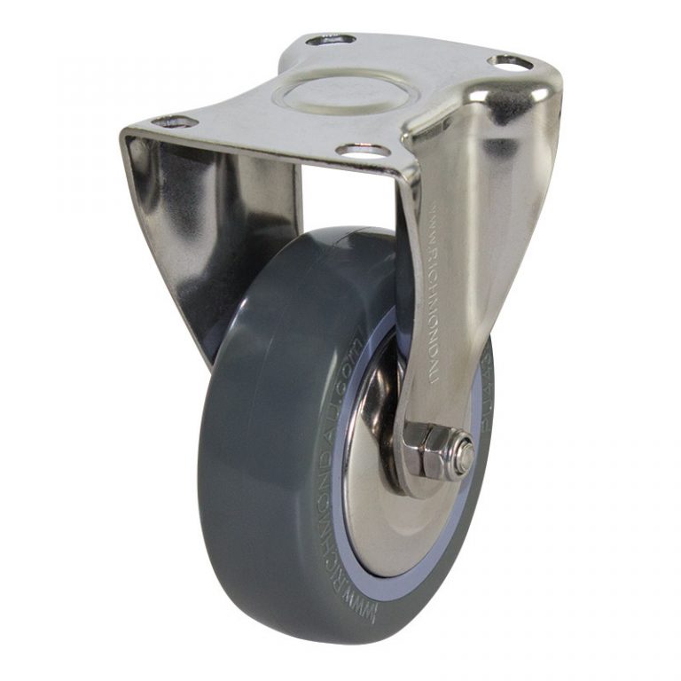100mm Poly Nylon Wheel 100kg Capacity Castor (R4477) Richmond Wheel & Castor Co