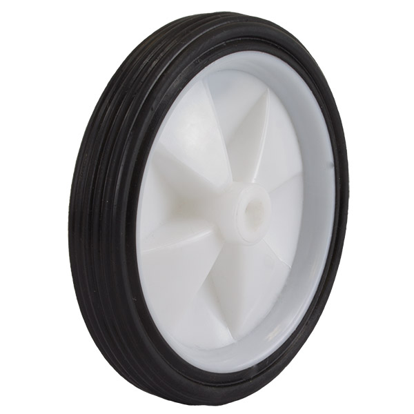 Nylon Wheel Wheels White Swivel Plate d.mm.125 for kg120 Scope trolleys 