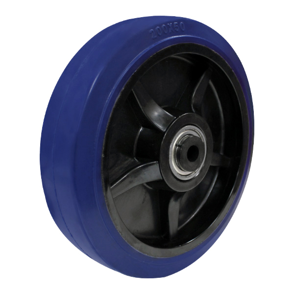 Tran SPORTRAD Casters 200mm Grey without trace Axle Hole 20 mm Rubber Wheel 
