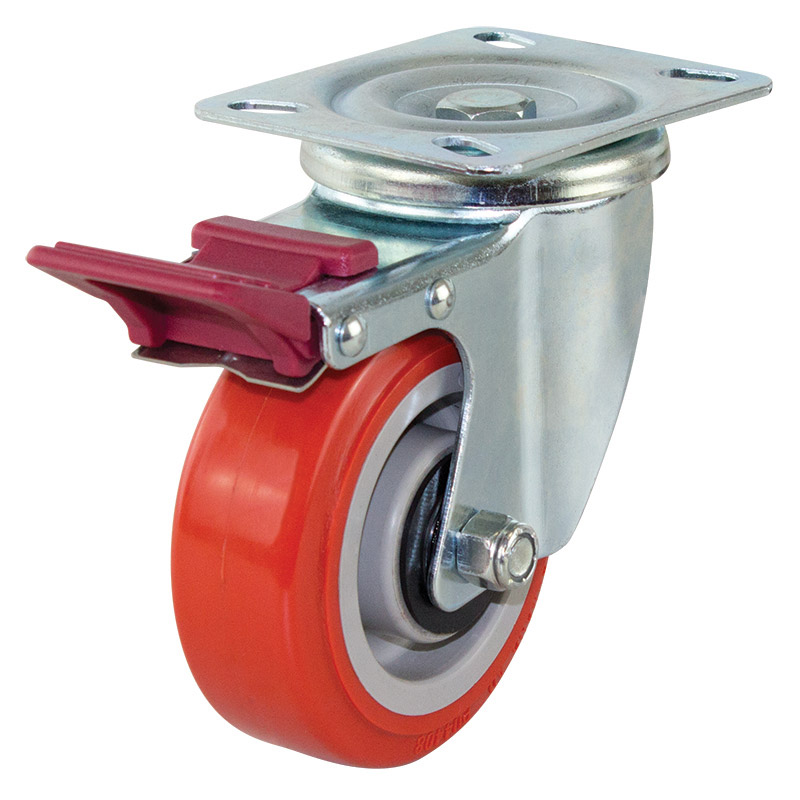 100mm Poly Nylon Wheel 200kg Capacity Castor (S4044B) Richmond Wheel & Castor Co