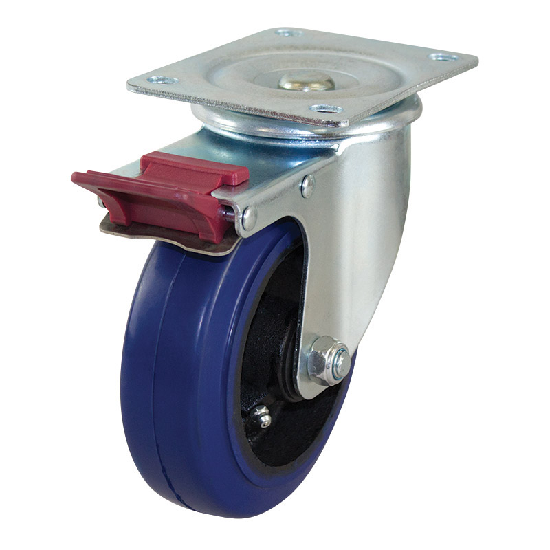 150mm Rubber Wheel 225kg Capacity Castor (S6040B) - Richmond Wheel ...