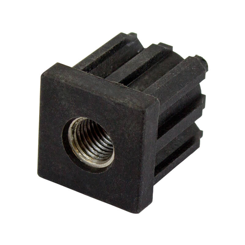40mm Square M16 Threaded Tube End Mild Steel (TIR40SQM16) Richmond