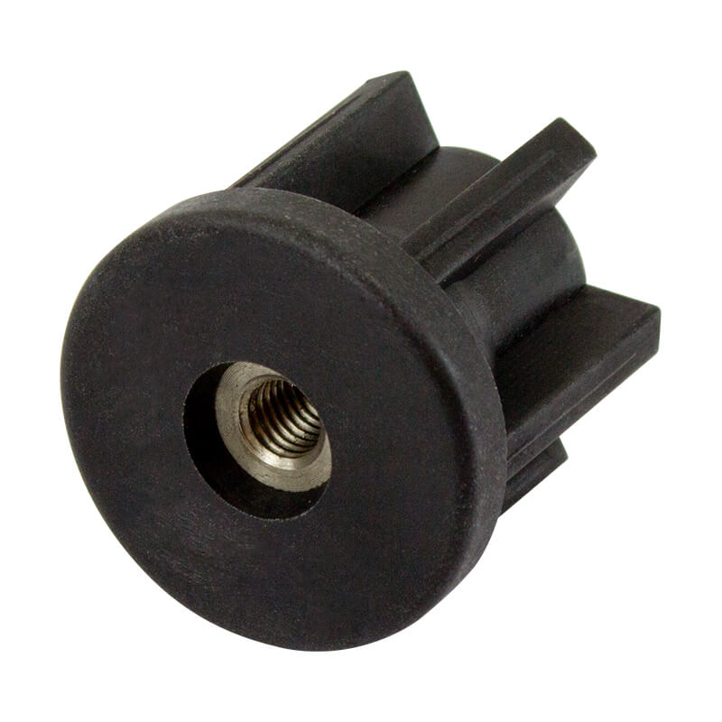 51mm Round M10 Threaded Tube End Stainless Steel (TIR51R0M10SS