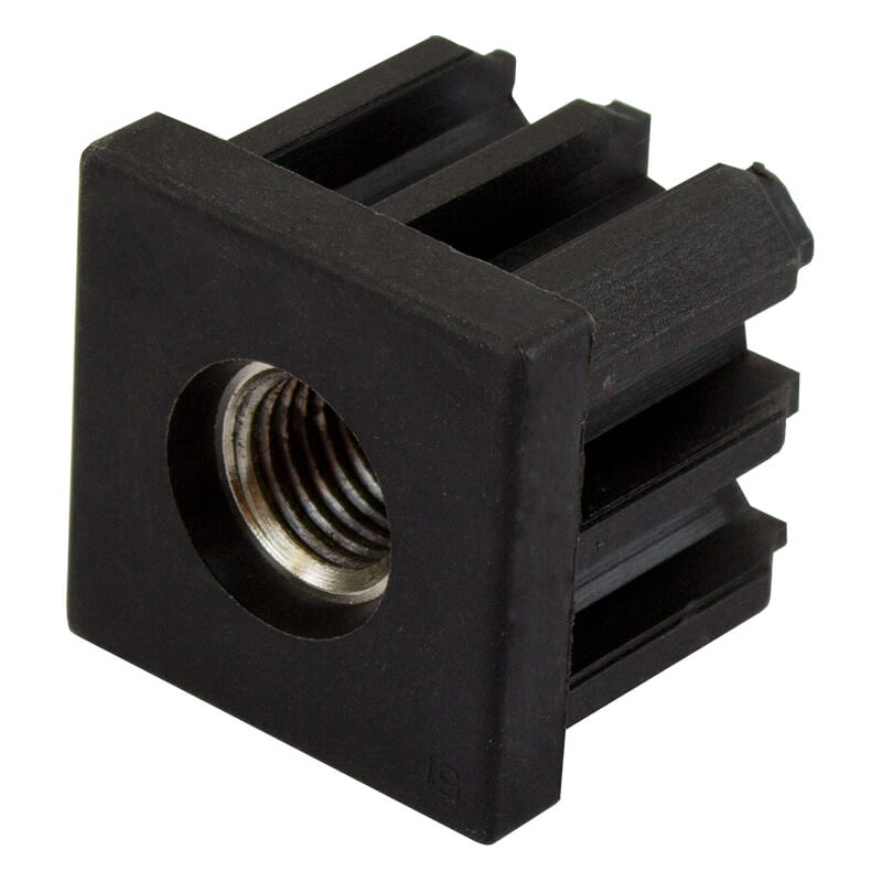 51mm Square M20 Threaded Tube End Mild Steel (TIR51SQM20) Richmond