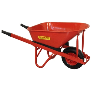 Heavy Duty Wheelbarrows With Red HD Steel Tray