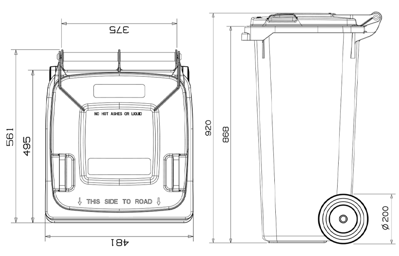 Wheelie Bin Dimensions