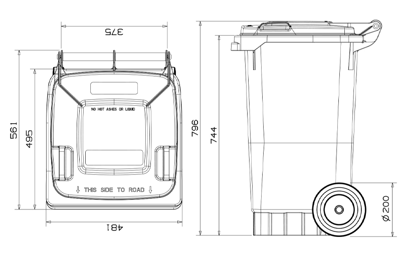 80L Bin Dimensions