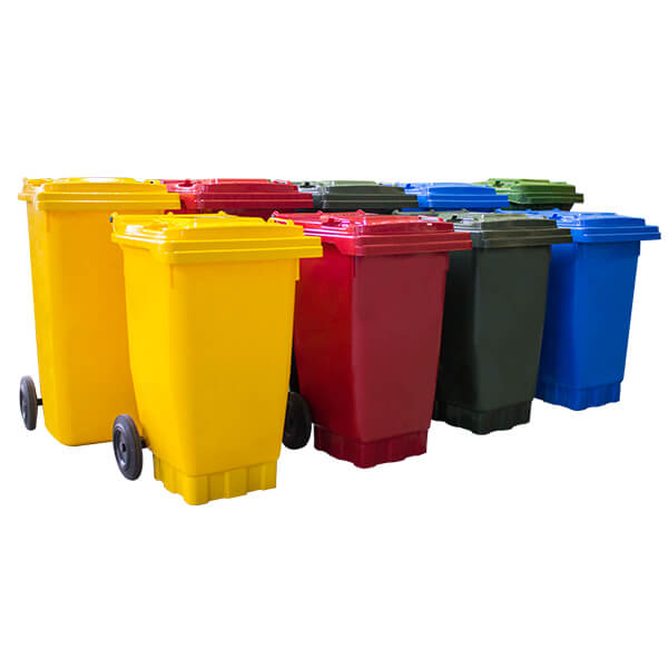 360L Capacity Red Wheelie Bin (WGR036) Richmond Wheel & Castor Co