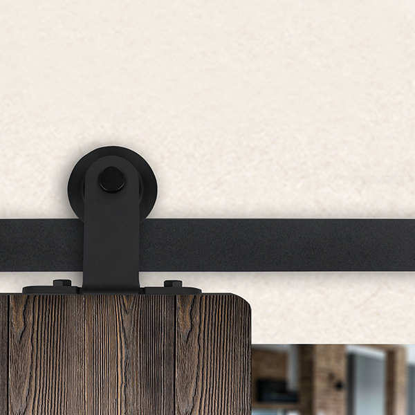 european style carbon steel 2m barn door hardware kit bhr002