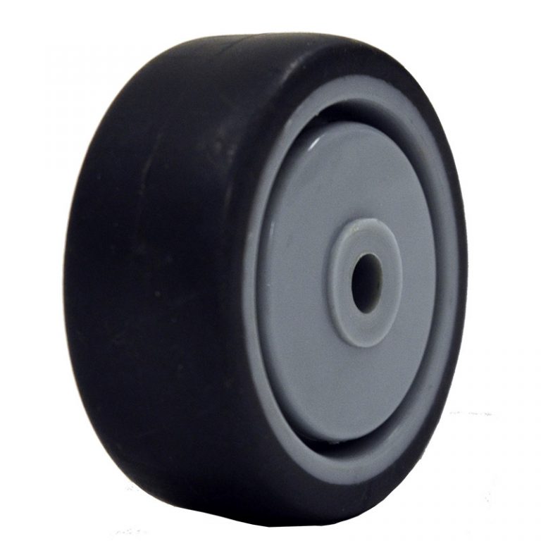 50mm Institutional Rubber Wheel 1/4" Axle Diameter (IR220125