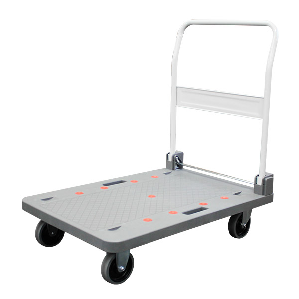 Grey Folding 900x610mm Platform Trolley (PFR025) Richmond Wheel