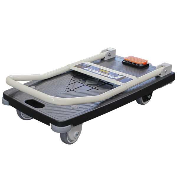 commander 800 x 430mm platform trolley with foot operated