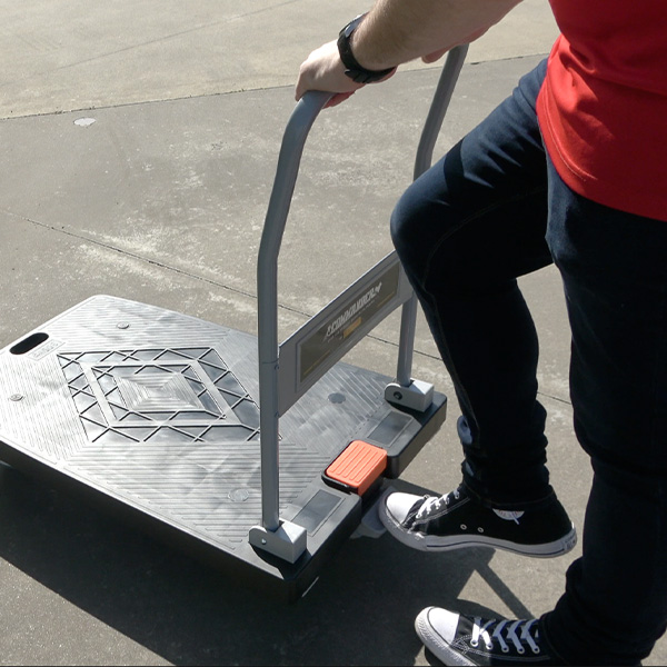 Commander 900 x 600mm Platform Trolley with Foot Operated Brake (PFR044