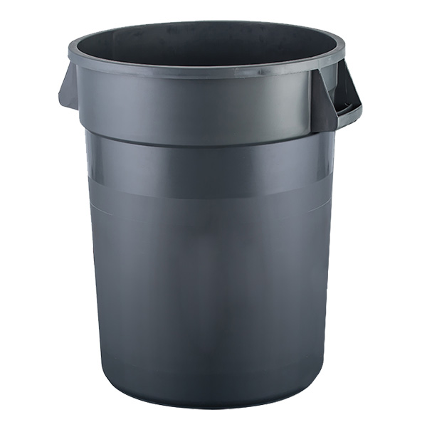121L Round FoodGrade Bin Grey (FBR121GRY) Richmond Wheel & Castor Co