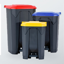 Food Storage Tub Black 68L with Lid Okka Ingredient Safe Container Box Tubs 