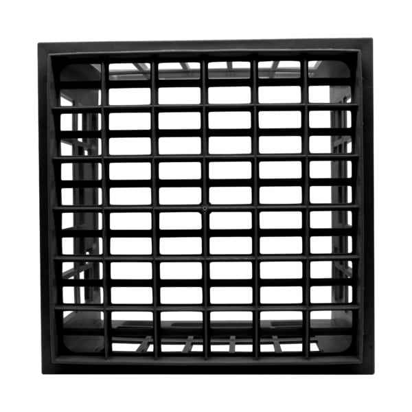 Black Stackable Milk Crate Birdseye