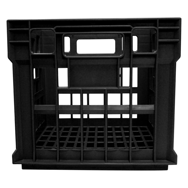 Milk Crate Black (MCR012RWCBLK) Richmond Rolling Solutions