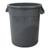 76L Round Food-Grade Bin - Grey (FBR076GRY)
