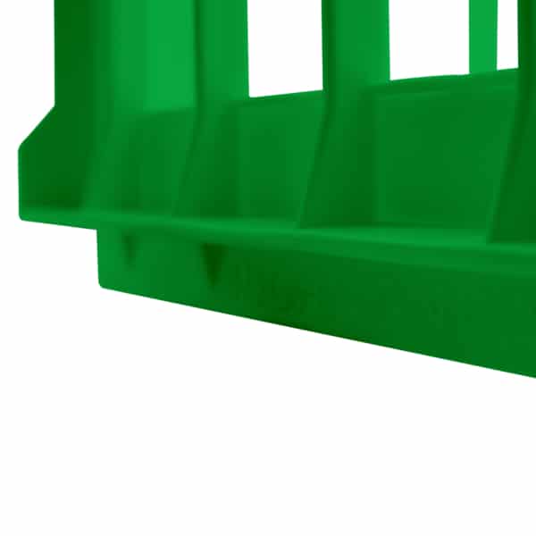 Stackable Green Milk Crate close up