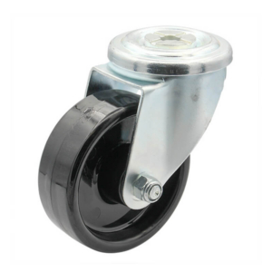 100mm Nylon Wheel, 200kg Capacity, Bolt Hole Swivel Castor (S4222)
