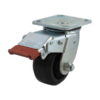 100mm Rubber Wheel 110kg Capacity Castor (S4432SLB)