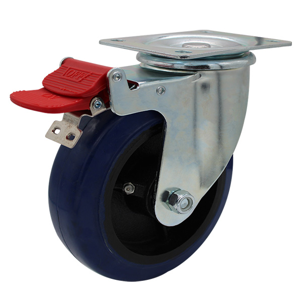 150mm Rubber Wheel 225kg Capacity Castor (S6040B) - Richmond Rolling ...