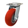 150mm Donut Profile Polyurethane Tyred Aluminium Centred Castor 200kg Capacity (S6626)