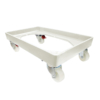 Crate Skate Tub Dollie with 100mm Nylon Castors - White