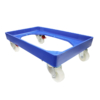 Crate Skate Tub Dollie with 100mm Nylon Castors - Blue