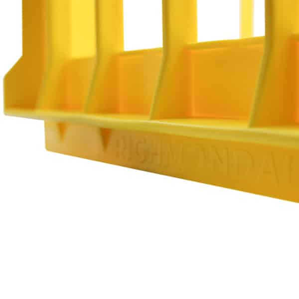 Yellow Stackable Milk Crate Closeup