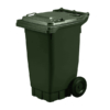80L Capacity Dark Green Wheelie Bin (WGR002)
