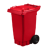 80L Capacity Red Wheelie Bin (WGR003)