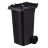 120L Capacity Black Wheelie Bin (WGR009)