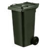 120L Capacity Dark Green Wheelie Bin (WGR011)
