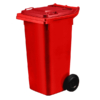 120L Capacity Red Wheelie Bin (WGR013)