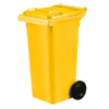 120L Capacity Yellow Wheelie Bin (WGR014)