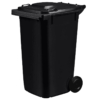 240L Capacity Black Wheelie Bin (WGR033)