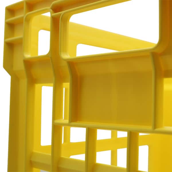Customisable Yellow Milk Crate