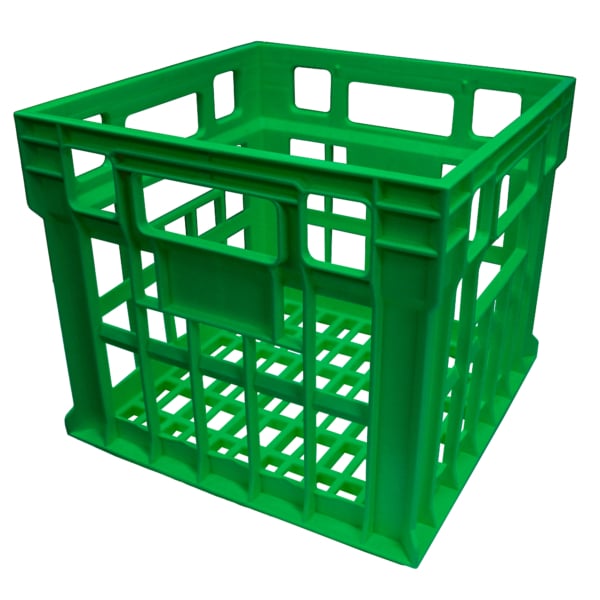 Green Stackable Milk Crate