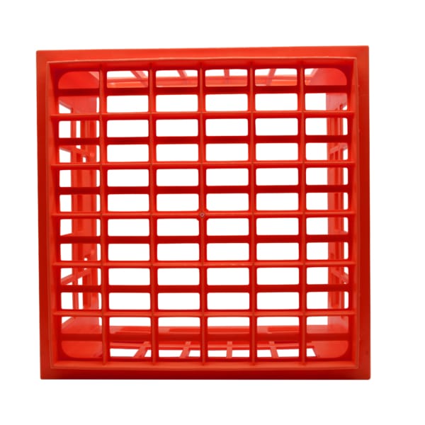 Australian made Stackable Red Milk Crate Birdseye