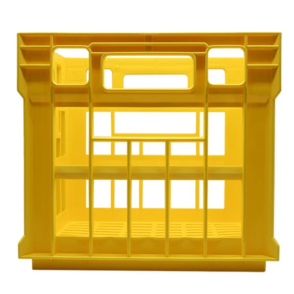 Australian Made Yellow Stackable Milk Crate