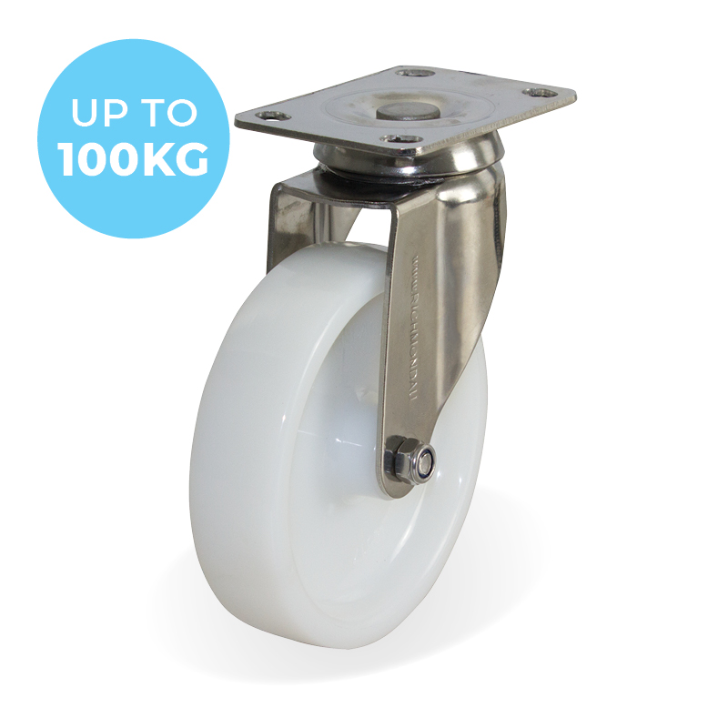 Stainless Steel Elite Plate Castors