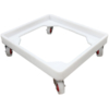 Plastic Single Bread Crate Dollie White