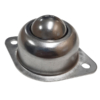 304 Stainless Steel Double Flange Mount Ball Transfer 25.4mm Roller Diameter (BTR125SS)