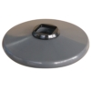 PVC Round Buffers - Suit 25mm Square x 125 Diameter (BUFFER-12)