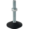 50mm X M8 Nylon Cone Fixed Leveling Foot (LVR051)